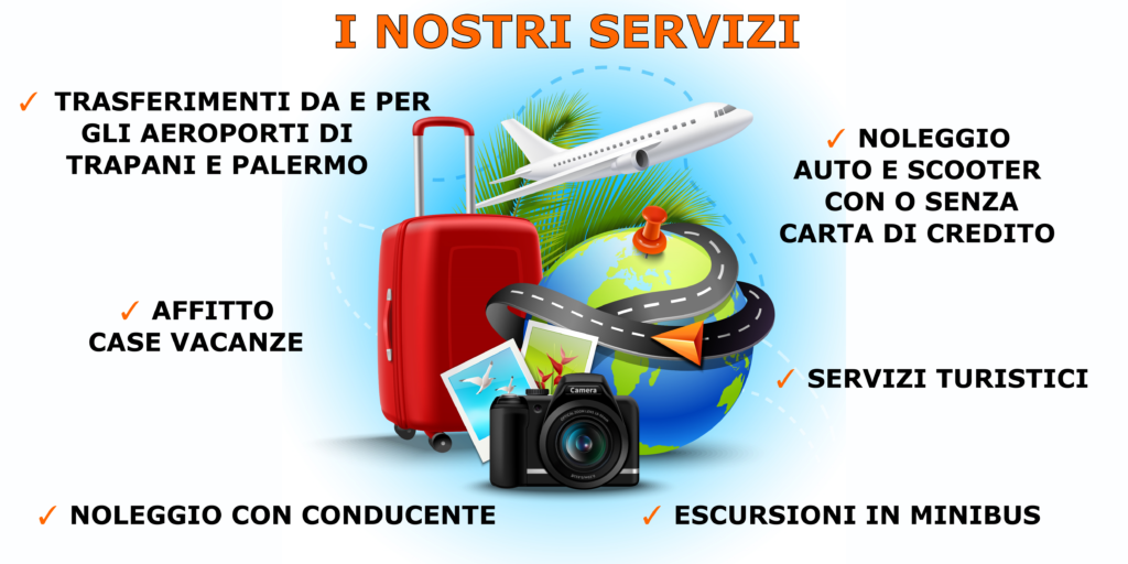 servizi turistici, trasferimenti, affitto case vacanze, escursioni